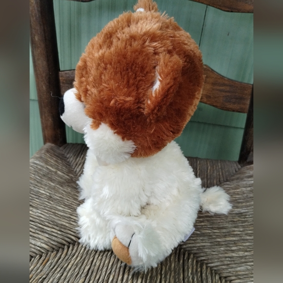 Bobo Sitting Dog FIESTA Cream Tan 10 " PLUSH Stuffed PUPPY DOG Animal SOFT - Picture 5 of 11